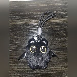 Black Bat Cat Keychain